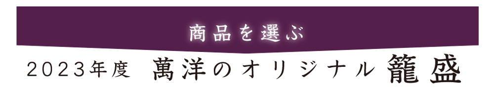 萬洋オリジナル籠盛チラシ2023年度版