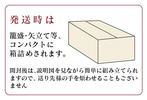 萬洋の籠盛　発送について